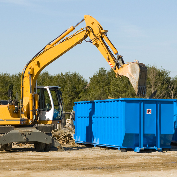 what size residential dumpster rentals are available in Hodges South Carolina